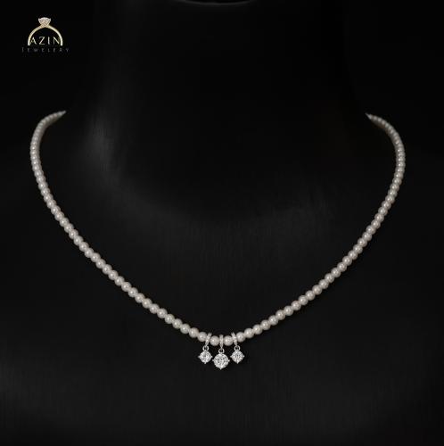 عقد لؤلؤ كامل | فضة عيار 925