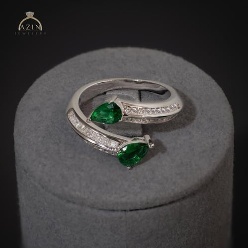 خاتم انيق حجر دمعة AR-205 | فضة عيار 925