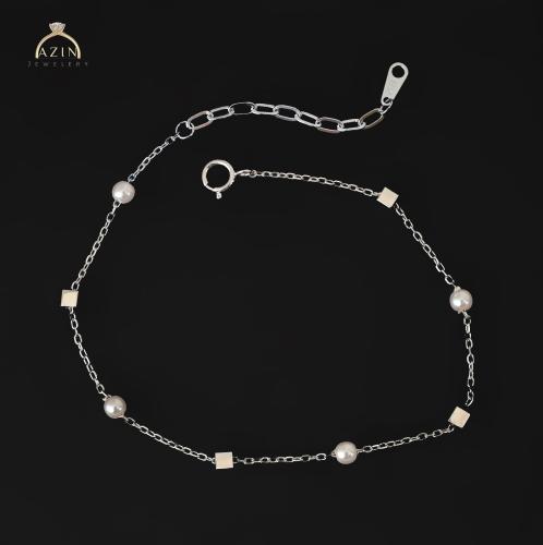 اسوارة ناعمة مزينة باللؤلؤ | فضة عيار 925