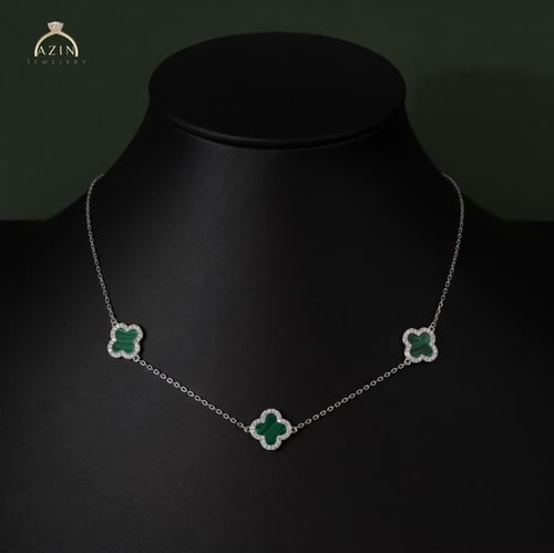 عقد شوكر ناعم وردات | فضة عيار 925