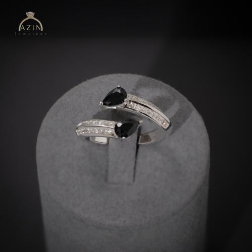 خاتم انيق حجر دمعة AR-205 | فضة عيار 925