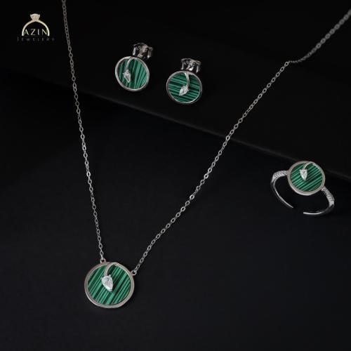 طقم ناعم ملاكيت| فضة عيار 925