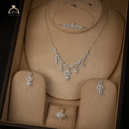 طقم دمعات ناعم 4 قطع | فضة عيار 925