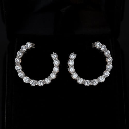 حلق انيق دائري | فضة عيار 925