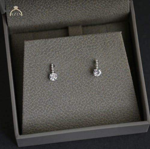 حلق ناعم حجم صغير حبات من اللؤلؤ | فضة عيار 925