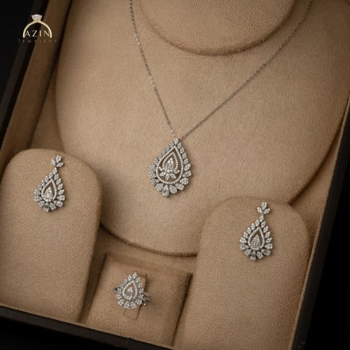 طقم راقي 3 قطع | فضة عيار 925