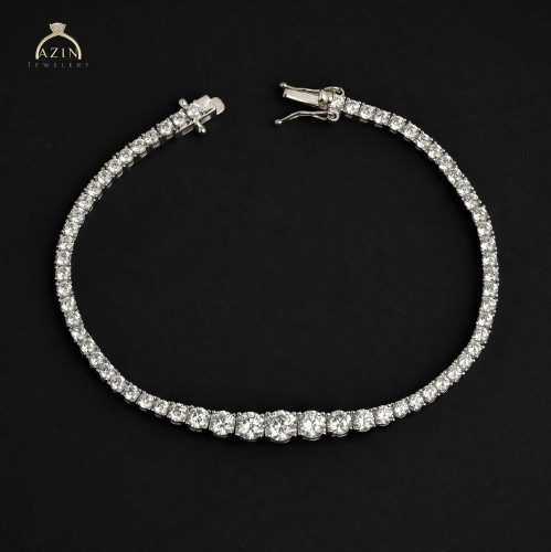 اسوارة تينيس راقية | فضة عيار 925