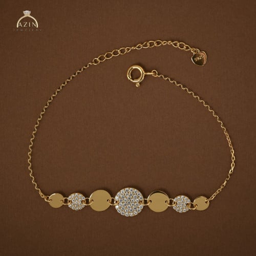 اسوارة ناعمة لون ذهبي CB-015 | فضة عيار 925