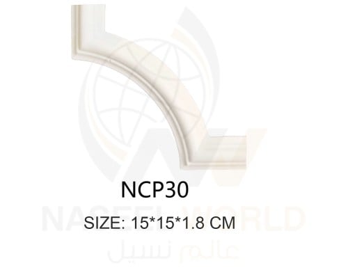 اكسسوارات ديكور فوم من مادة البولي يوريثان PU Decorative Accessories - مقاس 1.8*15*15 سم - الموديل: (NCP30)