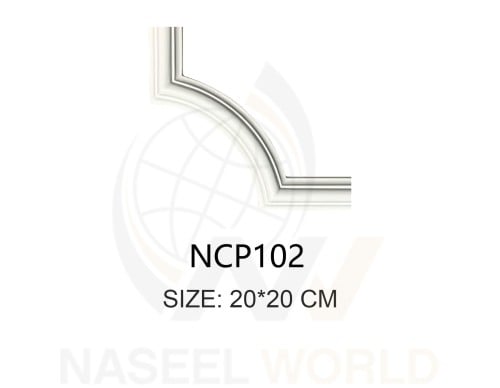 اكسسوارات ديكور فوم من مادة البولي يوريثان PU Decorative Accessories - مقاس 20*20 سم - الموديل: (NCP102)