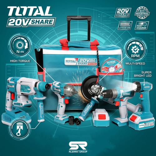 A set of number battery brand Total