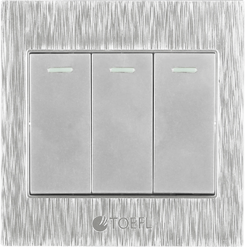 مفتاح كهرباء ثلاثى ألوان متعدده توفل