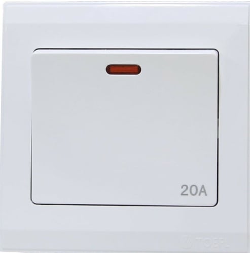 مفتاح سخان مربع 20 امبير ألوان متعددة توفل