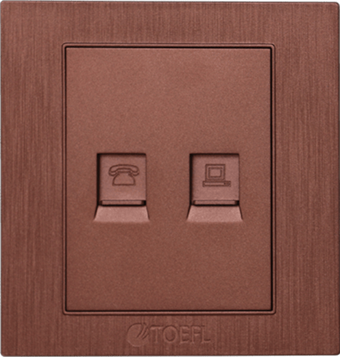 فيش كمبيوتر مع هاتف تلفون ألوان متعددة توفل