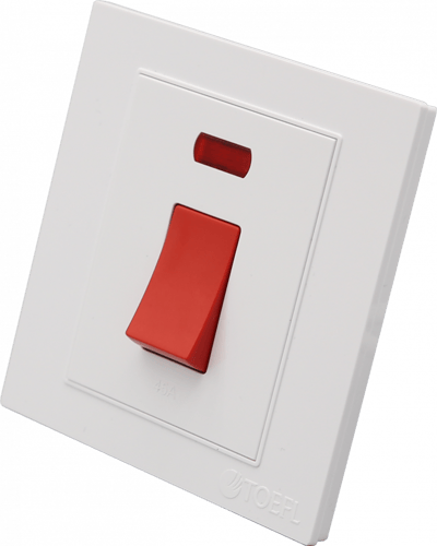 مفتاح مكيف مربع ألوان متعددة توفل 45 امبير 7x7cm