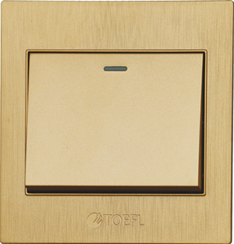 مفتاح كهرباء مفرد دركسون 4 مسمار ألوان متعددة توفل