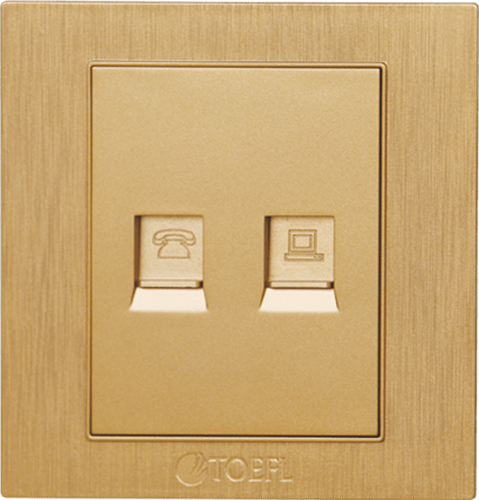 فيش كمبيوتر مع هاتف تلفون ألوان متعددة توفل