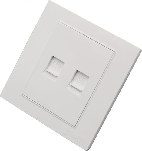 فيش كمبيوتر مع هاتف تلفون ألوان متعددة توفل