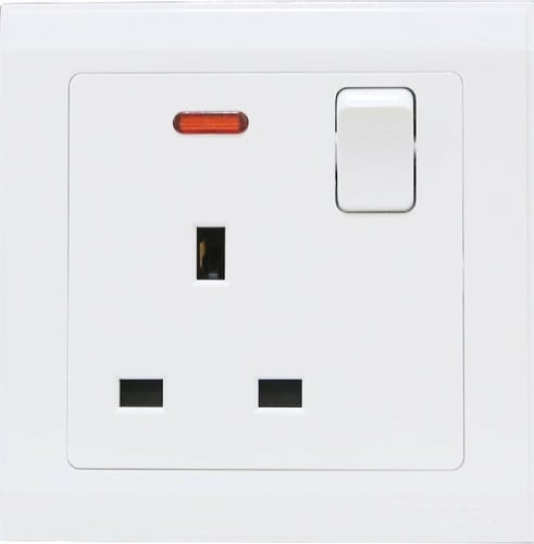 فيش ثلاثي مع مفتاح 13 امبير ألوان متعددة توفل