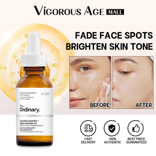 ذا أورديناري سيروم حمض اسكوربيك 8% + الفا اربوتين...