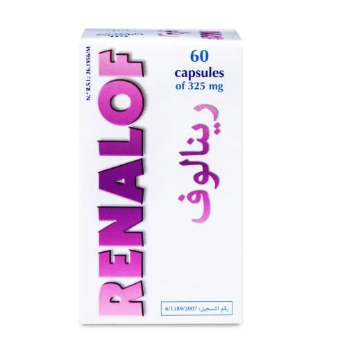 رينالوف، 325 مجم، مطهر مجرى البول - 60 كبسولة