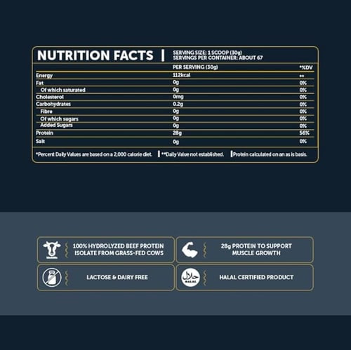 بيسيكس شاي بروتين لحم البقر الشفاف المعزول والخوخ...