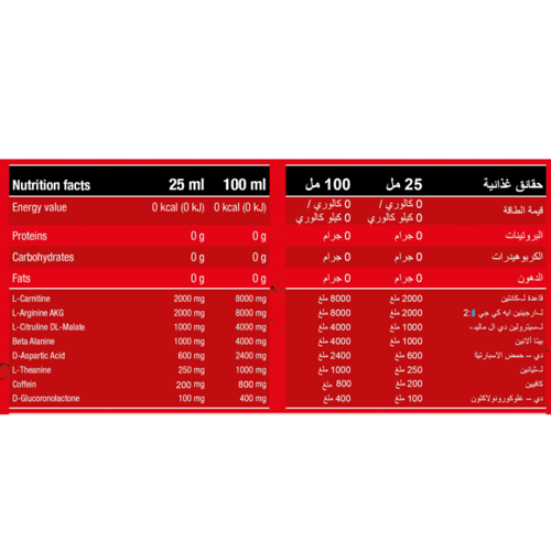 ديناميت شوت - مشروب طاقة بالتوت الأزرق - 20 أمبولة...