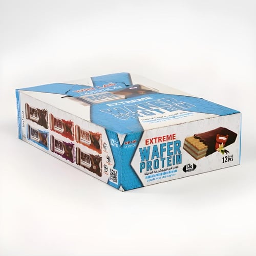 وين لاب ويفر بروتين شوكولاته بالفانيليا علبة 12 قط...