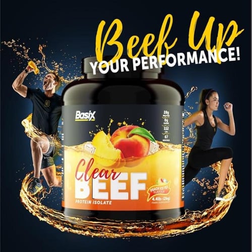 بيسيكس شاي بروتين لحم البقر الشفاف المعزول والخوخ...