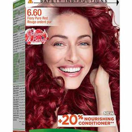 صبغة شعر غارنييه (أحمر ناري نقي)