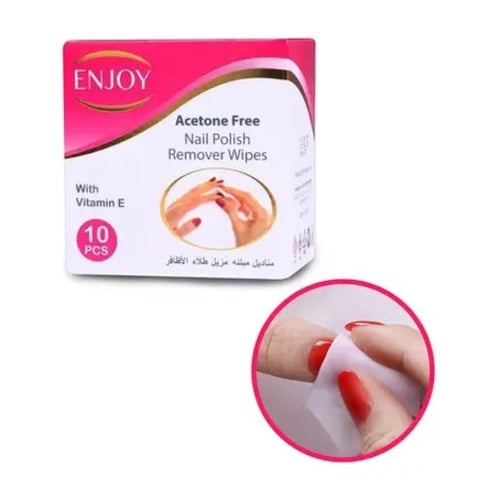 انجوي مناديل لازالة طلاء الأظافر