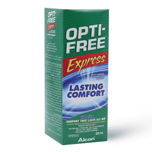 محلول أوبتي فري إكسبرس للعدسات اللاصقة