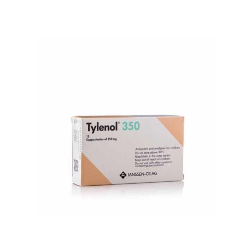 تحاميل تايلينول 350 مجم