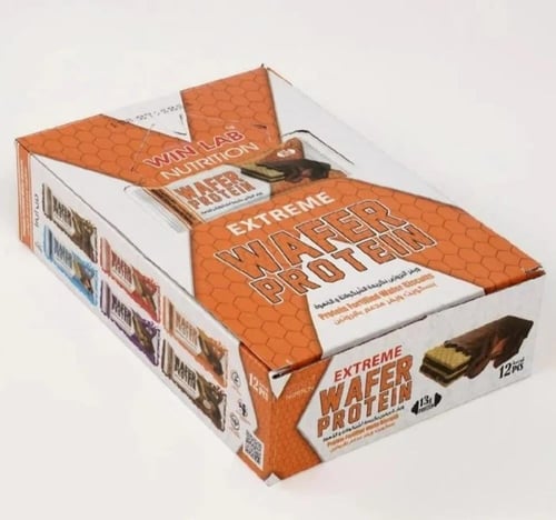 وين لاب ويفر بروتين شوكولاته وقهوة علبة 12 قطعة