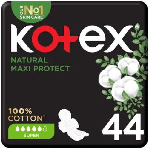 kotex maxi super 44pcs100% cotton