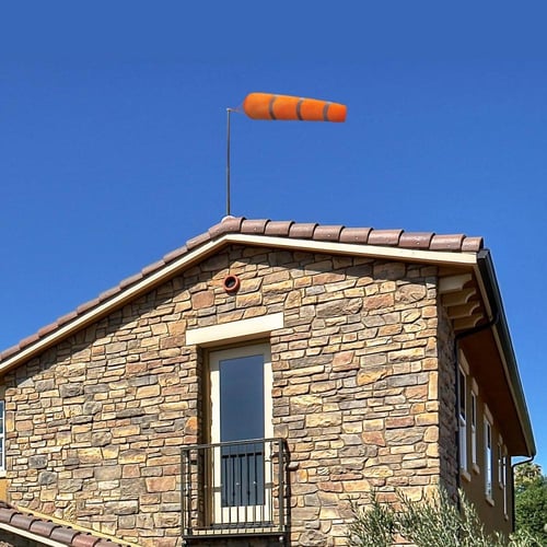 مؤشر اتجاه الرياح | جورب قياس الرياح مع حزام عاكس،...