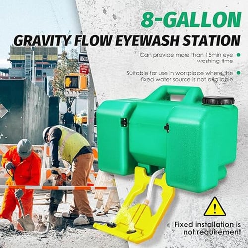 محطة غسيل عيون محمولة 8 جالون - Portable Eyewash S...
