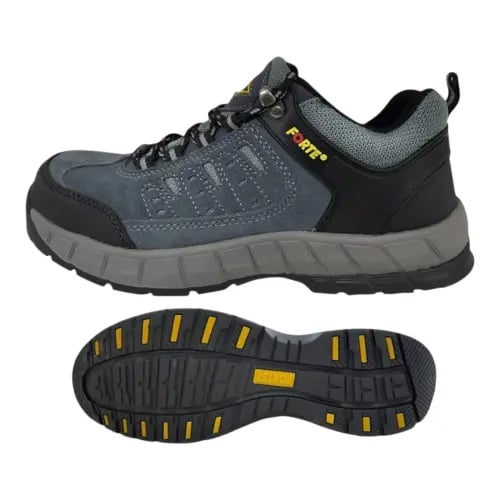 حذاء سلامة ماركة فورت قصير / رمادي -Safety Shoes F...