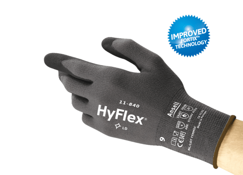قفازات Ansell HyFlex® 11-840 متعددة الأغراض مطلية...