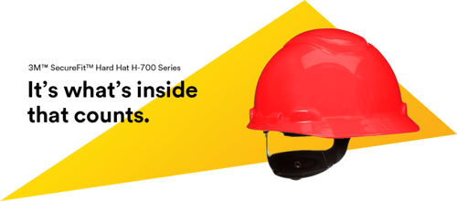 خوذة 3M™ SecureFit™ الصلبة H-705SFR-UV، باللون الأ...