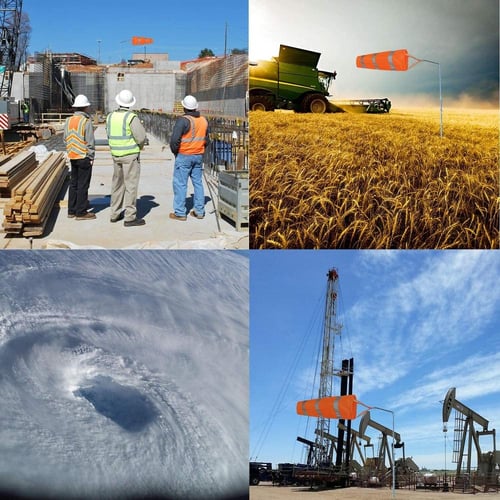 مؤشر اتجاه الرياح | جورب قياس الرياح مع حزام عاكس،...