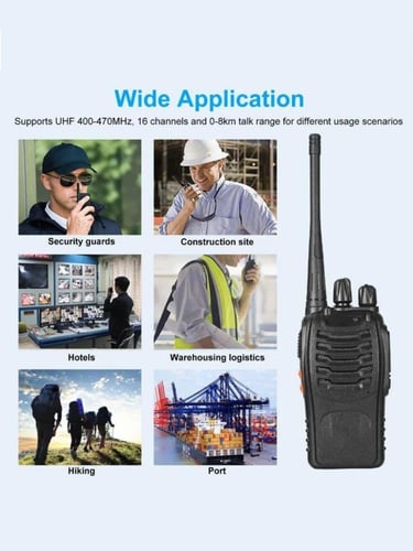 طقم جهاز لاسلكي Baofeng-888S بتردد UHF