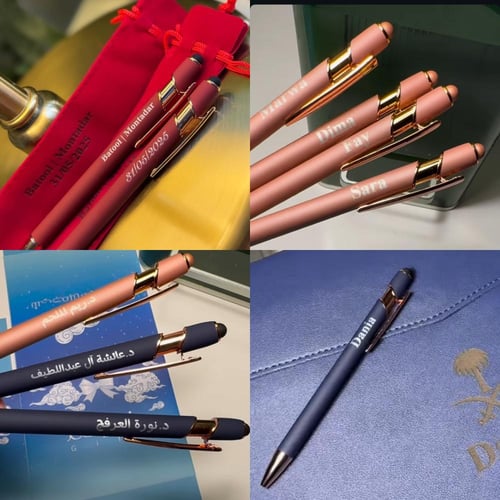 قلم أسود بحفر أسم " فضي "