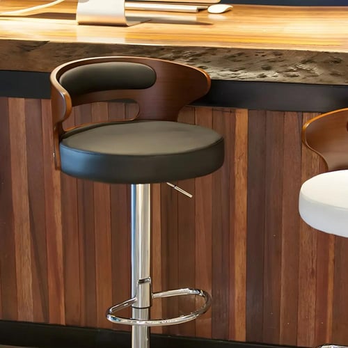 كرسي بار مقعد جلد قاعدة هيدروليك FF-RT-3031 BLACK