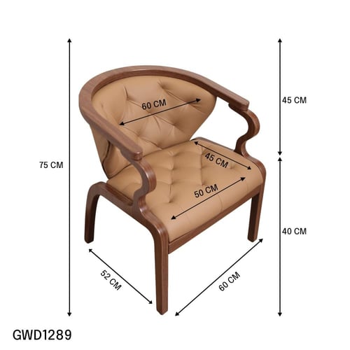 طقم طاولة ضيافة سطح زجاجي دائري مع 2 كراسي جلد بني...