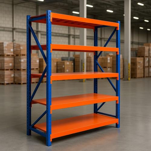 رفوف تخزين حديد 4 ادوار يتحمل كل رف 500كجم مقاس 60...