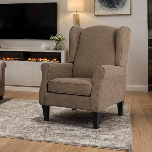 كرسي كافية وضيافة واسترخاء قماش اخضر زيتي 8025GREE...