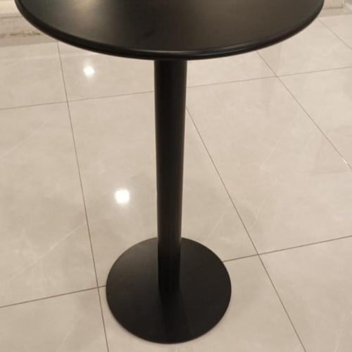 قاعدة طاولة بار كوفي و طعام دائرية مرتفعة لون اسود...