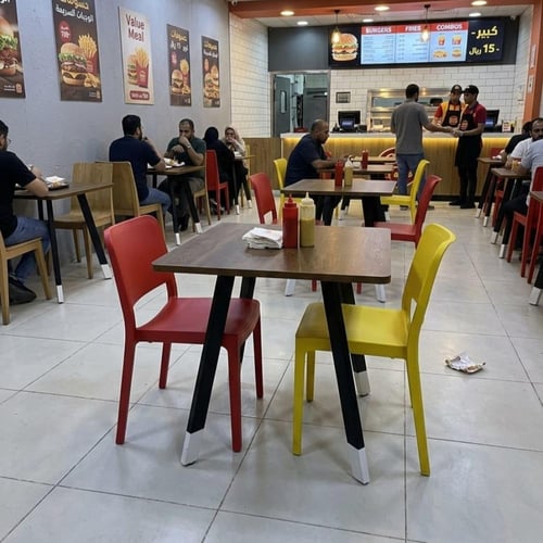 طاولة ضيافة للقهوة فاخرة مربعة 80CM*80CM*75CM سطح...
