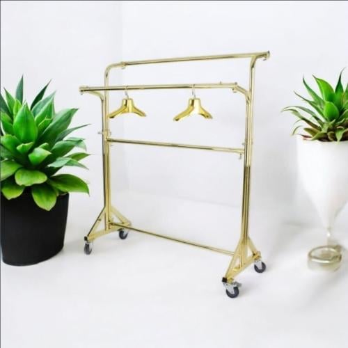 استاند تعليق ملابس جهتين لون ذهبي TWD501 G